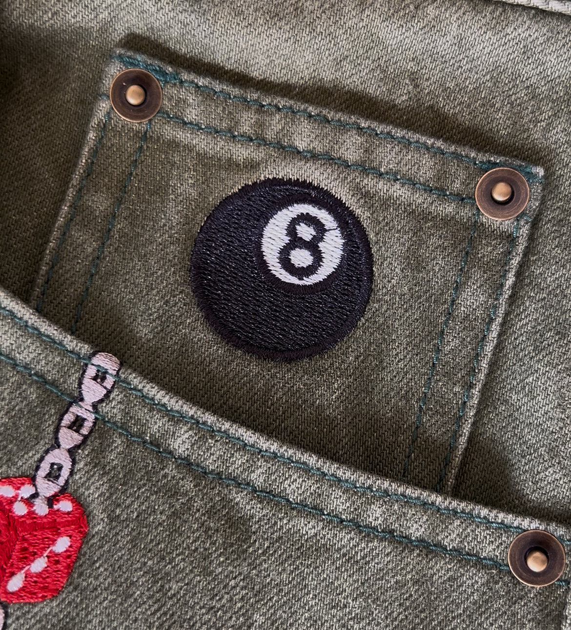 Billiard Embroidered Denim