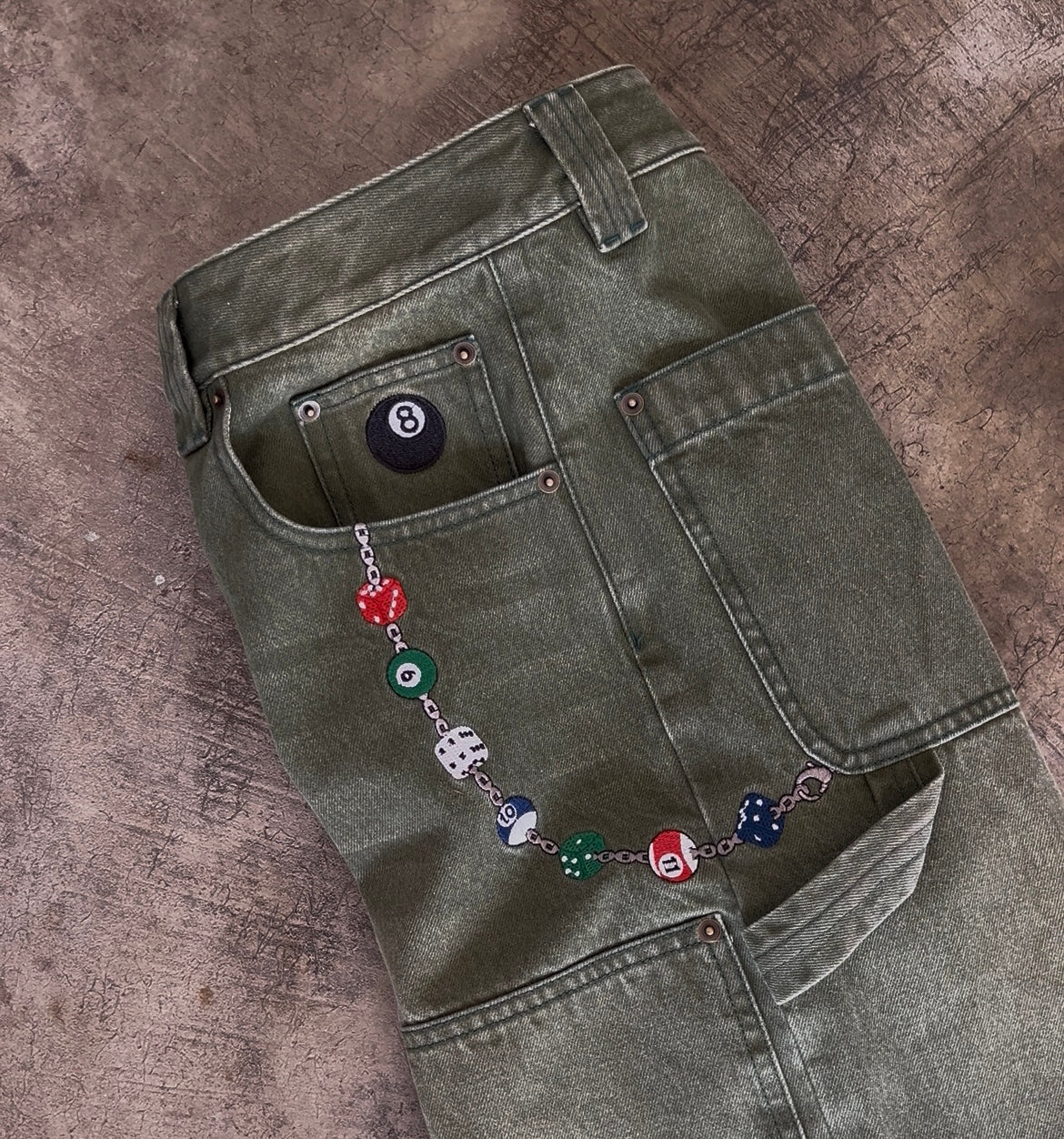 Billiard Embroidered Denim
